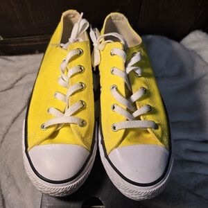 Converse Kids Bright Yellow Low-Top Sneakers